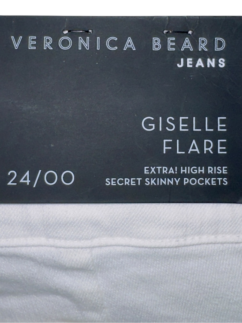 Veronica Beard White Giselle Flare Jeans High Rise Size 26 NWT - Picture 14 of 14